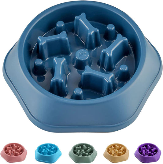 CAISHOW Slow Feeder Dog Bowl anti Gulping Healthy Eating Interactive Bloat Stop Fun Alternative Non Slip Dog Slow Food Feeding Pet Bowl Slow Eating Healthy Design for Small Medium Size Dogs